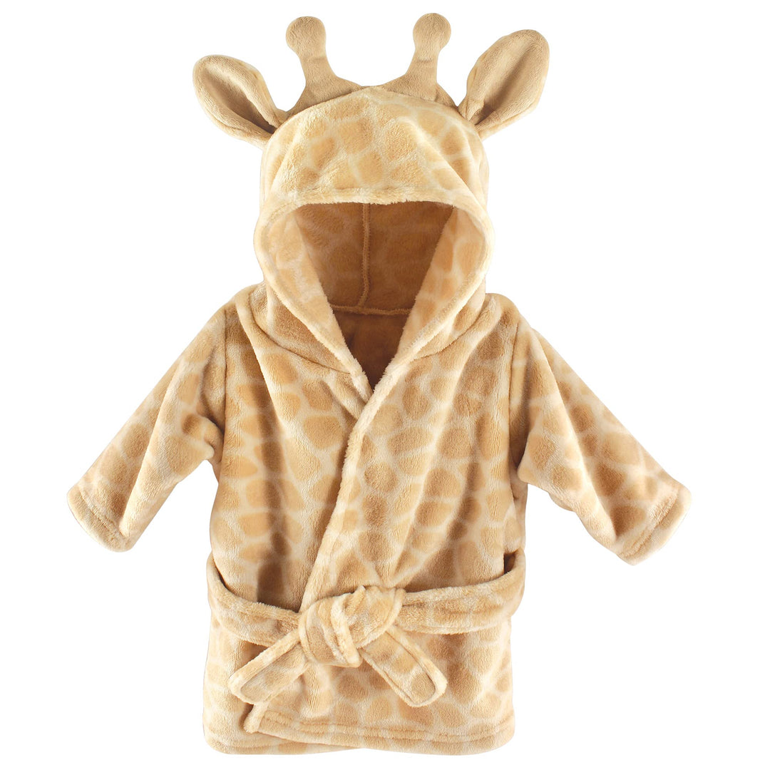 Baby Plush Animal Bathrobe, Giraffe, 0-9 Months