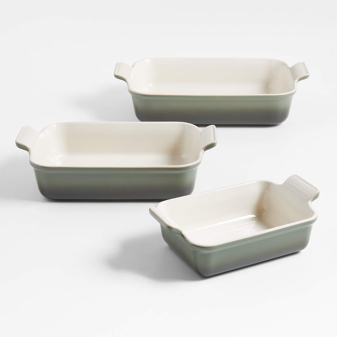 Wedding Registry - Le Creuset ® Heritage Thyme Rectangular Dishes, Set of 3