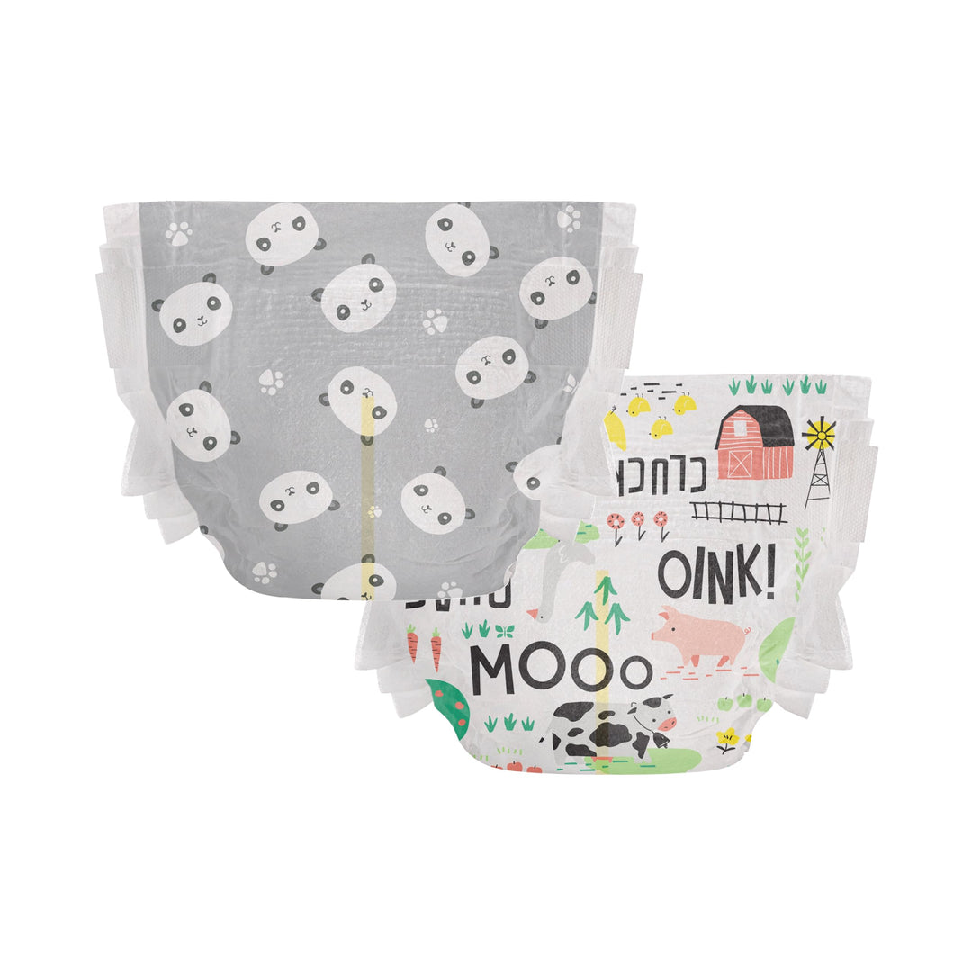 Clean Conscious Diapers for Sensitive Skin | Size 2 (12-18 lbs)