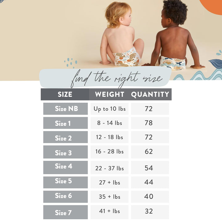 Clean Conscious Diapers for Sensitive Skin | Size 2 (12-18 lbs)