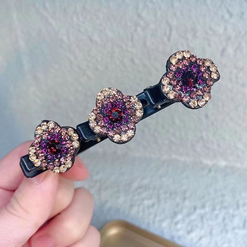 🔥 LAST DAY 60% OFF 🔥 Ultimate Sparkling Crystal Stone Braided Hair Clips