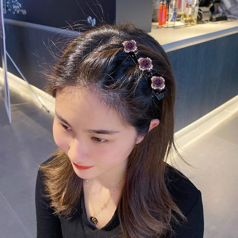 🔥 LAST DAY 60% OFF 🔥 Ultimate Sparkling Crystal Stone Braided Hair Clips