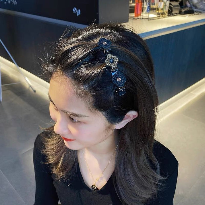 🔥 LAST DAY 60% OFF 🔥 Ultimate Sparkling Crystal Stone Braided Hair Clips