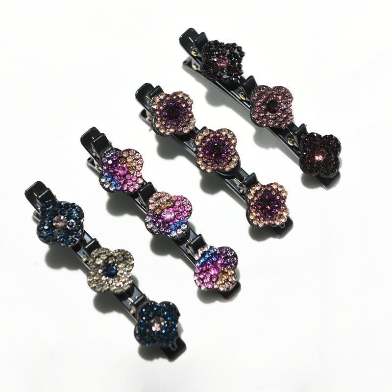 🔥 LAST DAY 60% OFF 🔥 Ultimate Sparkling Crystal Stone Braided Hair Clips