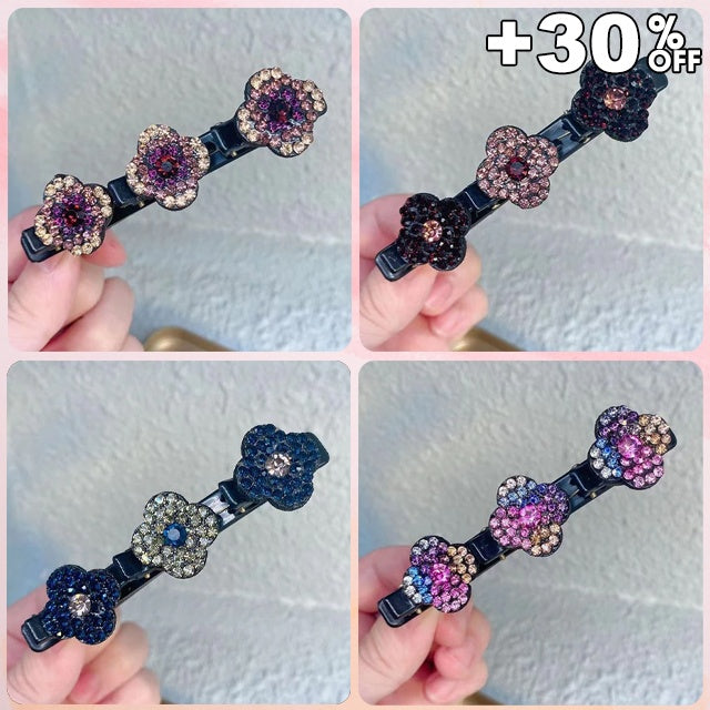🔥 LAST DAY 60% OFF 🔥 Ultimate Sparkling Crystal Stone Braided Hair Clips