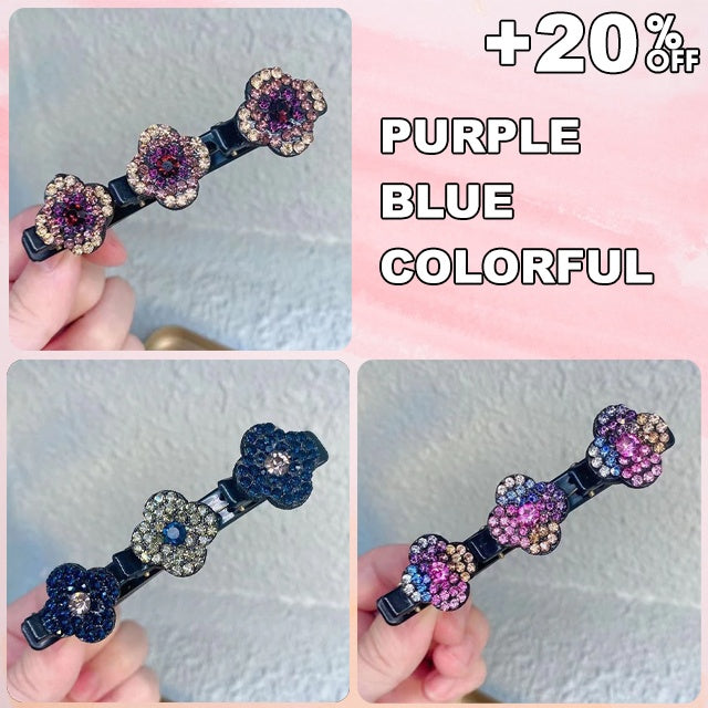 🔥 LAST DAY 60% OFF 🔥 Ultimate Sparkling Crystal Stone Braided Hair Clips