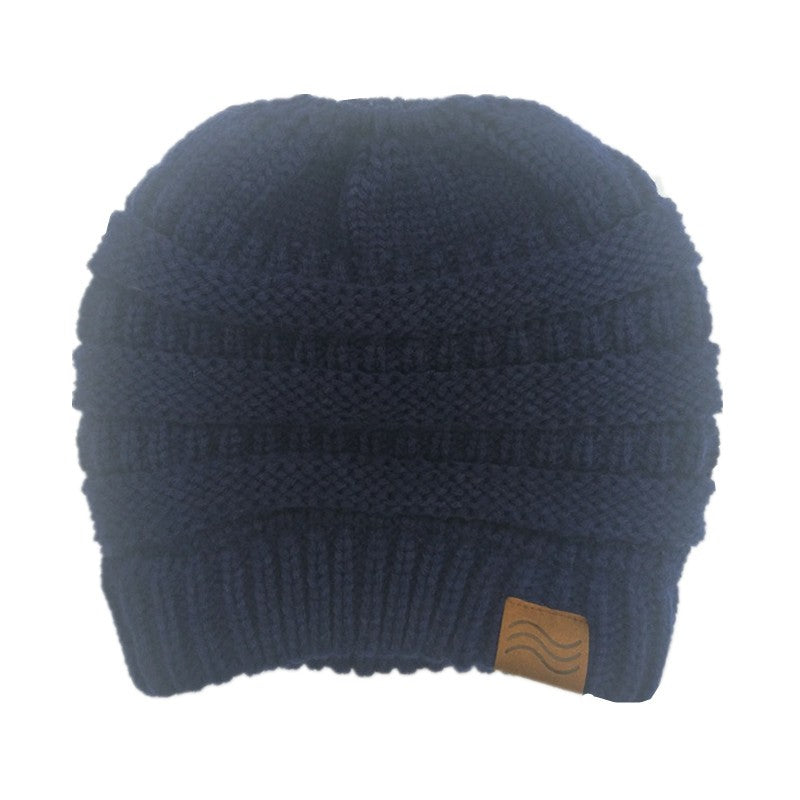 Ponytail Warm Knitted Stylish Beanie - ShopperEZ