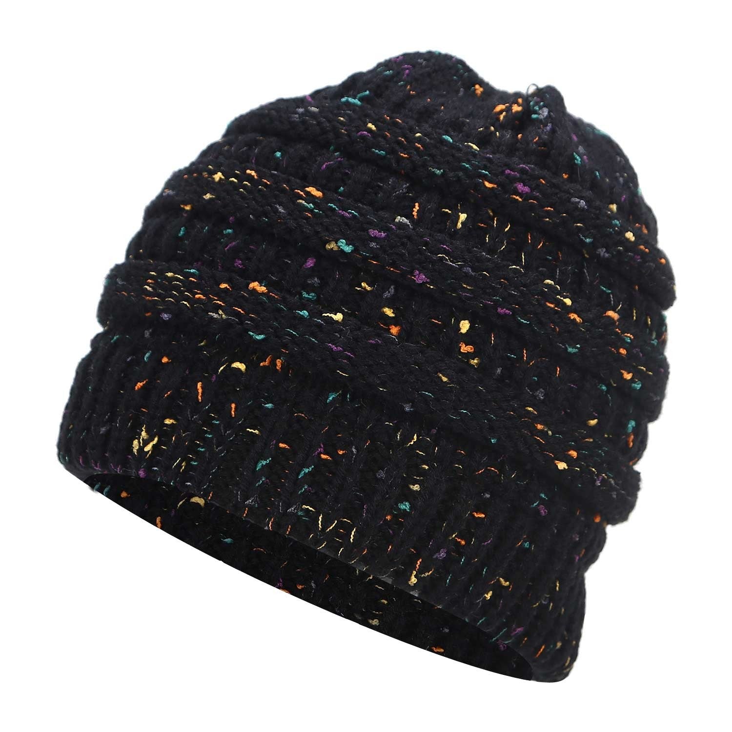 Ponytail Warm Knitted Stylish Beanie - ShopperEZ