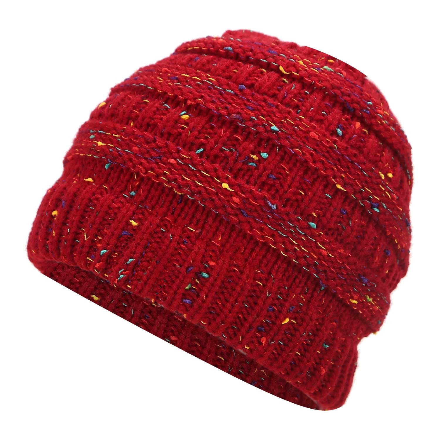 Ponytail Warm Knitted Stylish Beanie - ShopperEZ
