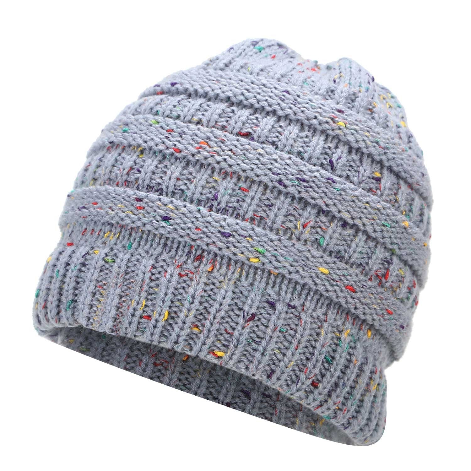 Ponytail Warm Knitted Stylish Beanie - ShopperEZ