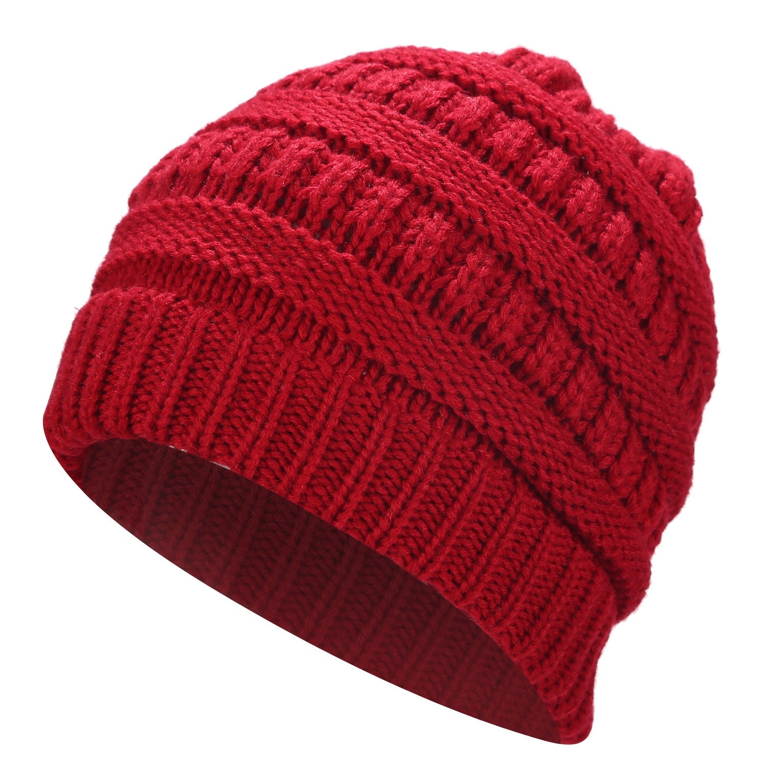 Ponytail Warm Knitted Stylish Beanie - ShopperEZ