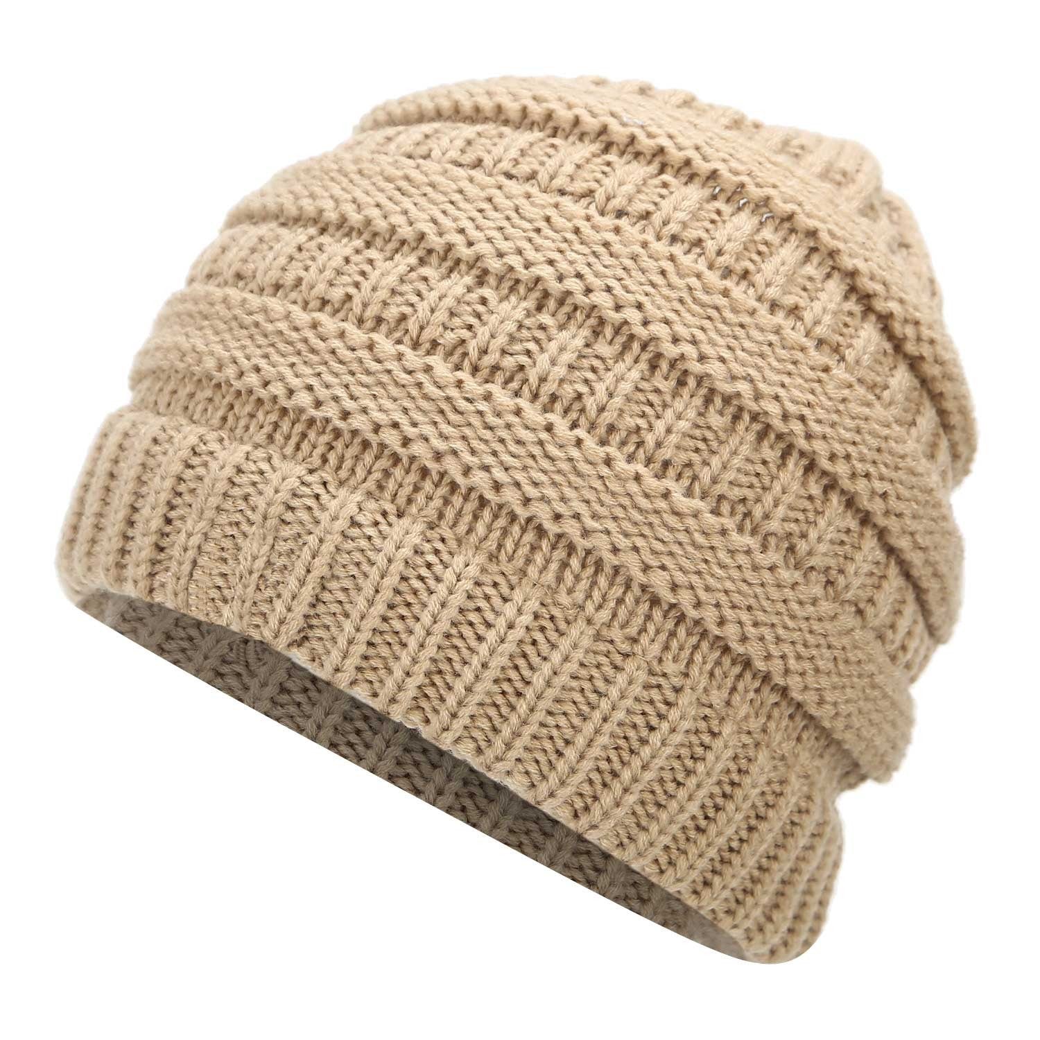 Ponytail Warm Knitted Stylish Beanie - ShopperEZ