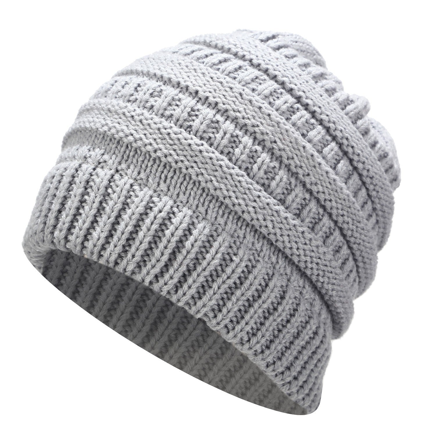 Ponytail Warm Knitted Stylish Beanie - ShopperEZ
