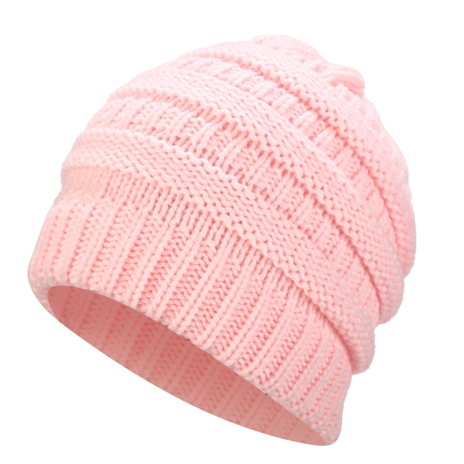 Ponytail Warm Knitted Stylish Beanie - ShopperEZ