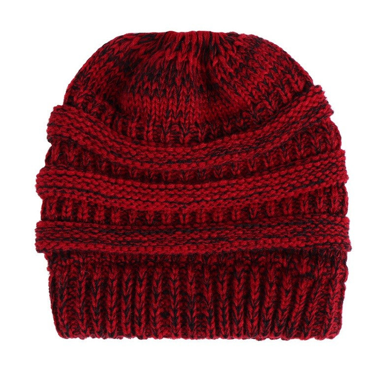 Ponytail Warm Knitted Stylish Beanie - ShopperEZ