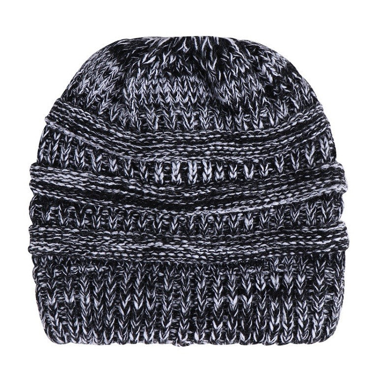 Ponytail Warm Knitted Stylish Beanie - ShopperEZ